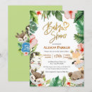 Search for jungle baby boy shower invitations Greenery