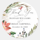 Search for rustic thank you wedding stickers Greenery