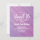 Search for pastel sweet 16 invitations Purple