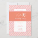 Search for peach sweet 16 invitations 16th