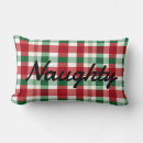 Search for naughty or nice cushions Red
