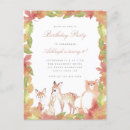 Search for autumn leaves birthday invitations Watercolor