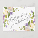 Search for junior bridesmaid cards Watercolor