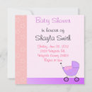 Search for carriage baby girl shower invitations Pram