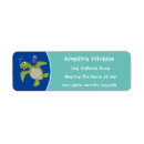 Search for turtle return address labels Cartoon