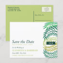 Search for palm leaves save the dates Beach