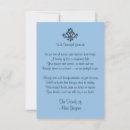Search for funeral poem thank you cards Blue