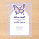Search for lavender baby girl shower invitations It's a girl