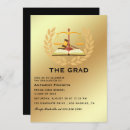 Search for lawyer graduation invitations Gold