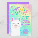 Search for llama unicorn invitations Girl