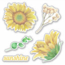 Search for sunflower scrapbook stickers Watercolor