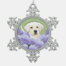 Search for yellow lab puppy christmas tree decorations Retriever