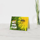 Search for bee get well cards Yellow