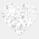 Search for illustrated stickers Black and white