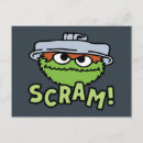 Search for oscar the grouch sesame street postcards Grumpy