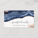 Search for navy and rose gold business cards Beauty salon