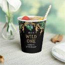Search for wild one paper cups Jungle safari