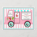Search for vintage truck birthday invitations Cream