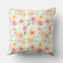 Search for yellow flower cushions Watercolor