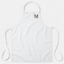 Search for black and white monogram aprons Chef