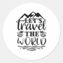 Search for will travel stickers Typography