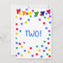 Search for colourful confetti invitations Dots