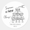 Search for funky birthday stickers Black and white