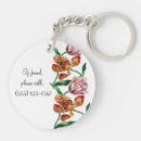 Search for botanical illustration key rings Flowers