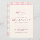 Search for pink gingham invitations Classic