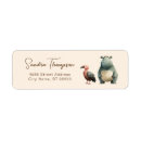Search for wildlife animals return address labels Baby shower