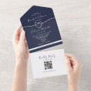 Search for navy and silver wedding invitations Classic