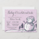 Search for snowman baby shower invitations Baby its cold outside