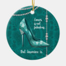 Search for ovarian cancer christmas tree decorations Teal