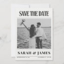 Search for newspaper wedding save the dates Classic