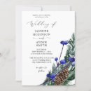 Search for blue winter wedding invitations Modern