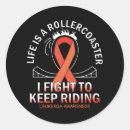 Search for orange awareness ribbon stickers Month