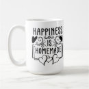 Search for homemade mugs Happiness is homemade