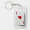 Search for red card key rings Hearts