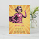 Search for girl superhero birthday invitations Kids birthday party