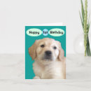 Search for 1 year old boy birthday cards Puppy