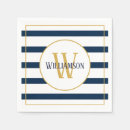 Search for navy blue monogram napkins Traditional