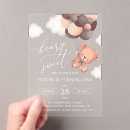 Search for brown bear birthday invitations Baby boy