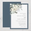 Search for blue and ivory wedding invitations Winter