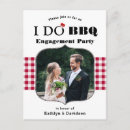 Search for red engagement party invitations Buffalo plaid