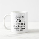 Search for 25th mugs Anniversary