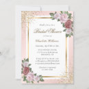 Search for gold confetti bridal shower invitations Elegant