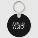 Search for i said yes key rings Minimalist groom