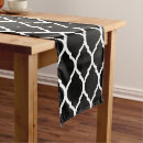 Search for black and white table runners Chic