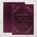Search for foil rehearsal dinner invitations Burgundy