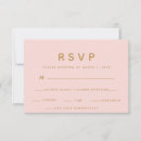 Search for food choice rsvp cards Blush pink